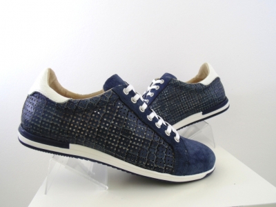 Pantofi sport barbati Lui.Gi, cod 1A563, seria ARIA, bleumarin, piele naturala