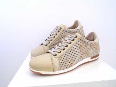 Pantofi sport barbati Lui.Gi, cod 1A567, seria ARIA, bej, piele naturala