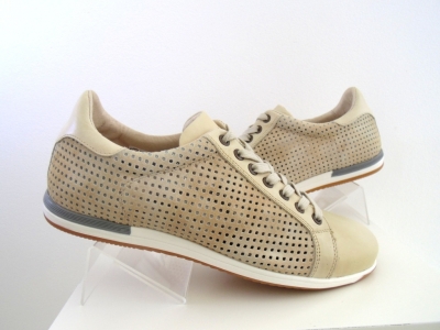 Pantofi sport barbati Lui.Gi, cod 1A568, seria ARIA, bej, piele naturala