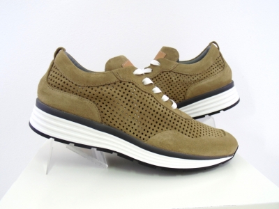 Pantofi sport barbati Lui.Gi, cod 1A585, seria ONDA, maro deschis, piele naturala