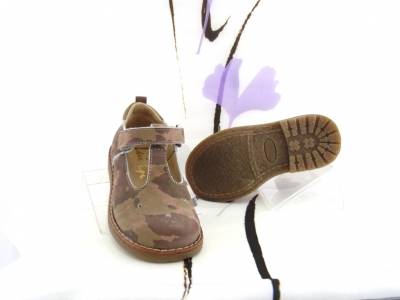 Pantofi copii fete Lui.Gi, cod 6P221, seria SARA, army, piele naturala