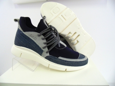 Pantofi sport barbati Lui.Gi, cod 1A597, seria RUNNER, bleumarin, piele naturala