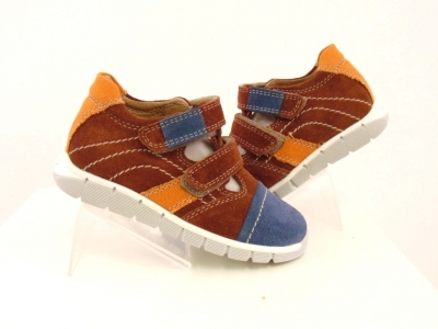 Pantofi sport copii Lui.Gi, cod 3A464, seria SANDY, maro, piele naturala