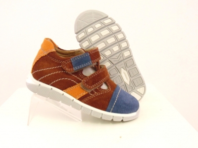 Pantofi sport copii Lui.Gi, cod 3A464, seria SANDY, maro, piele naturala