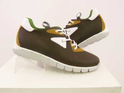 Pantofi sport copii Lui.Gi, cod 3A469, seria LUI, maro inchis, piele naturala