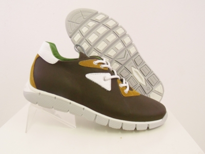 Pantofi sport copii Lui.Gi, cod 3A469, seria LUI, maro inchis, piele naturala