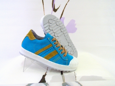 Pantofi sport copii Lui.Gi, cod 3A484, seria ANDOS, turcoaz, piele naturala