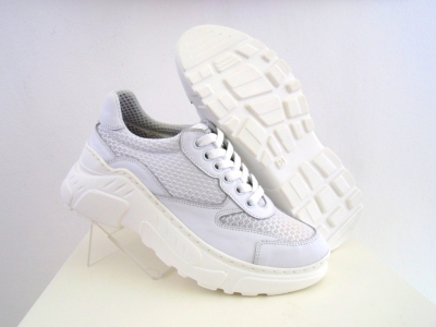 Pantofi sport femei Lui.Gi, cod 2A320, seria INNA, alb, piele naturala