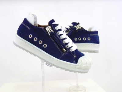 Pantofi sport copii Lui.Gi, cod 3A496, seria ZIPPY, bleumarin, piele naturala