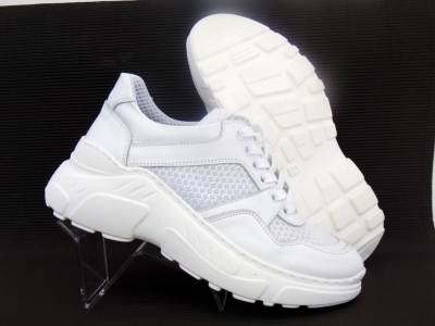 Pantofi sport femei Lui.Gi, cod 2A325, seria LARA, alb, piele naturala
