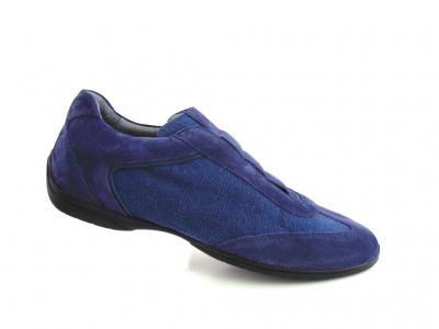 Pantofi sport barbati Lui.Gi, cod 1A624, seria HILLS, albastru, piele naturala