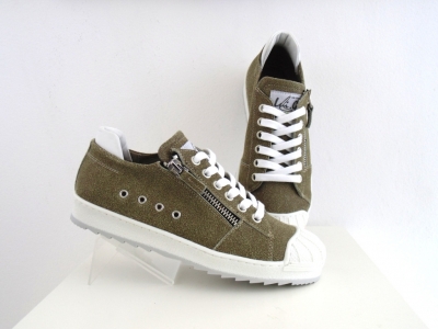 Pantofi sport copii Lui.Gi, cod 3A514, seria ZIPPY, khaki, piele naturala