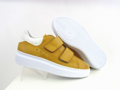 Pantofi sport femei Lui.Gi, cod 2A332, seria CITY, galben mustar, piele naturala